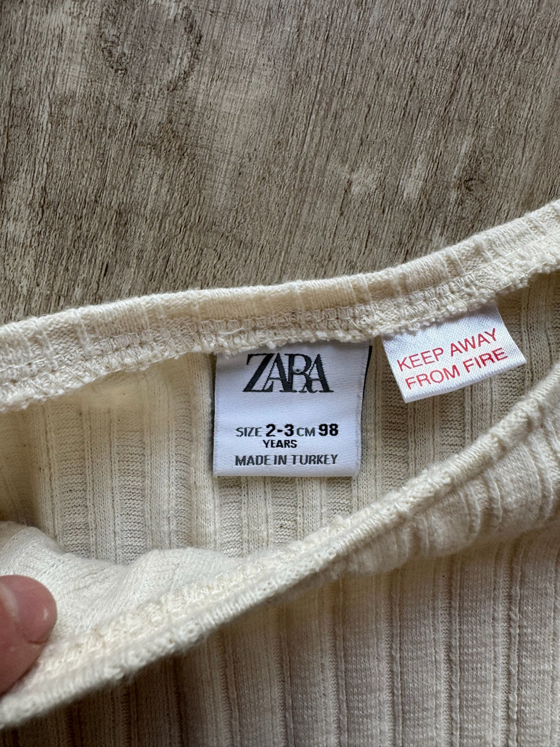 Zara Cream Ruffle Top