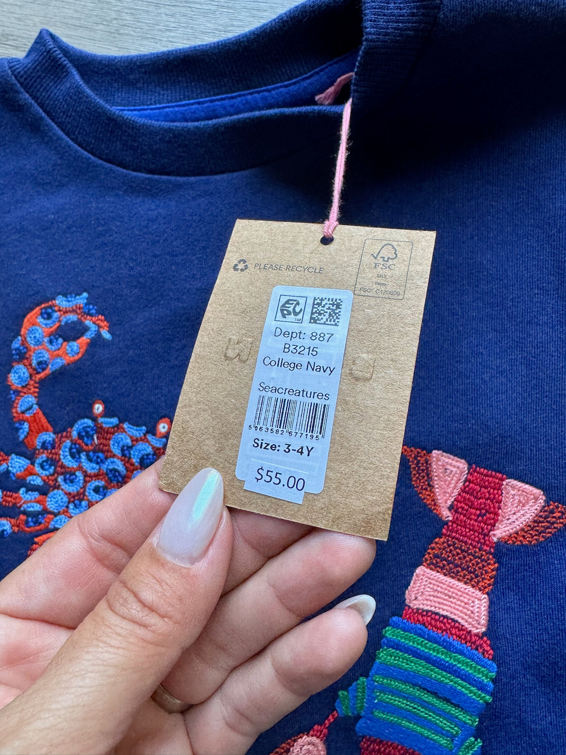 Boden Blue Crab Pullover - NEW