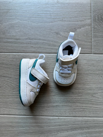 Nike Velcro Shoes w/ Green Check
