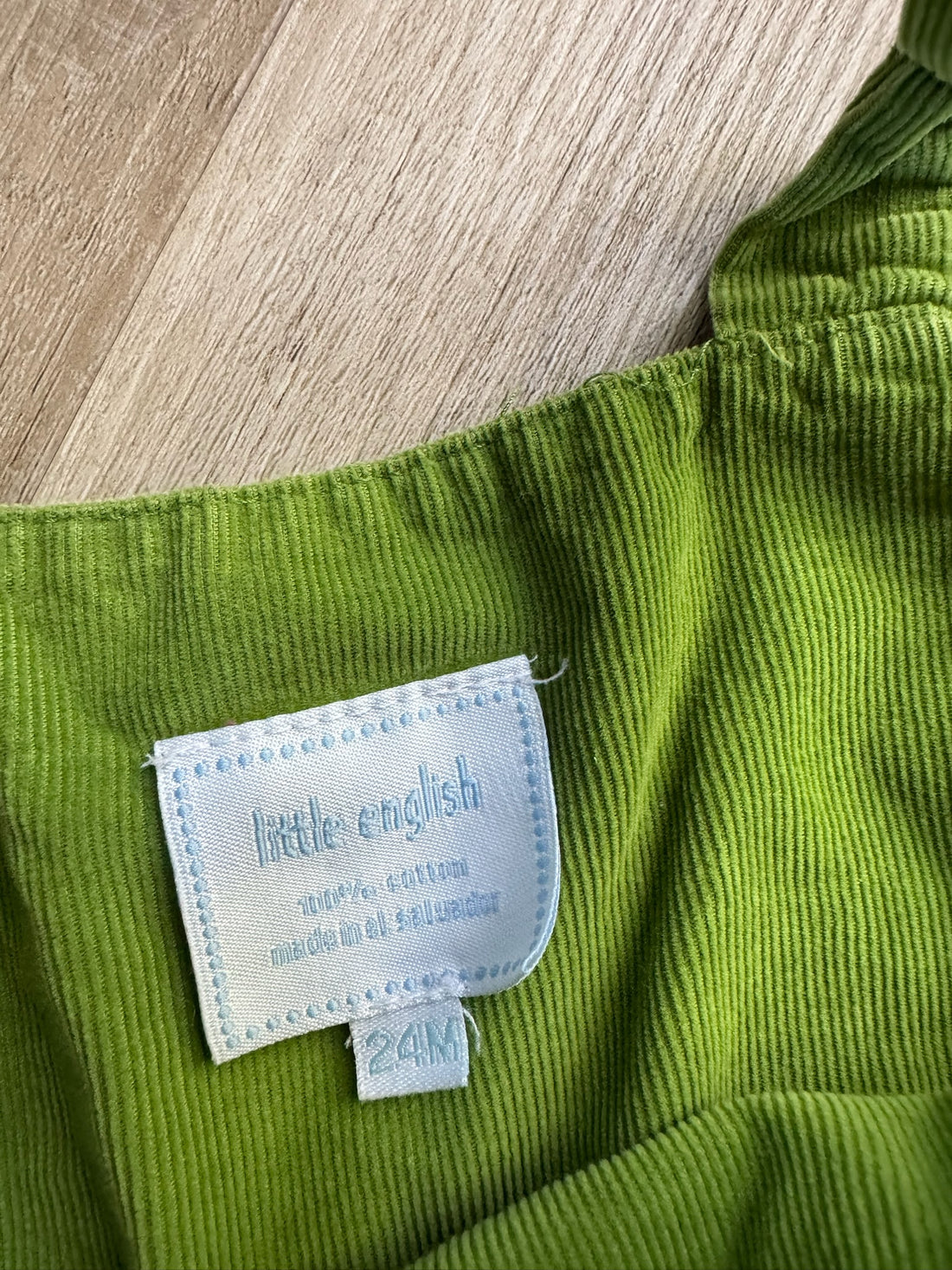 Little English Green Romper