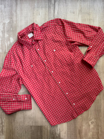 CrewCuts Red Plaid Button Down
