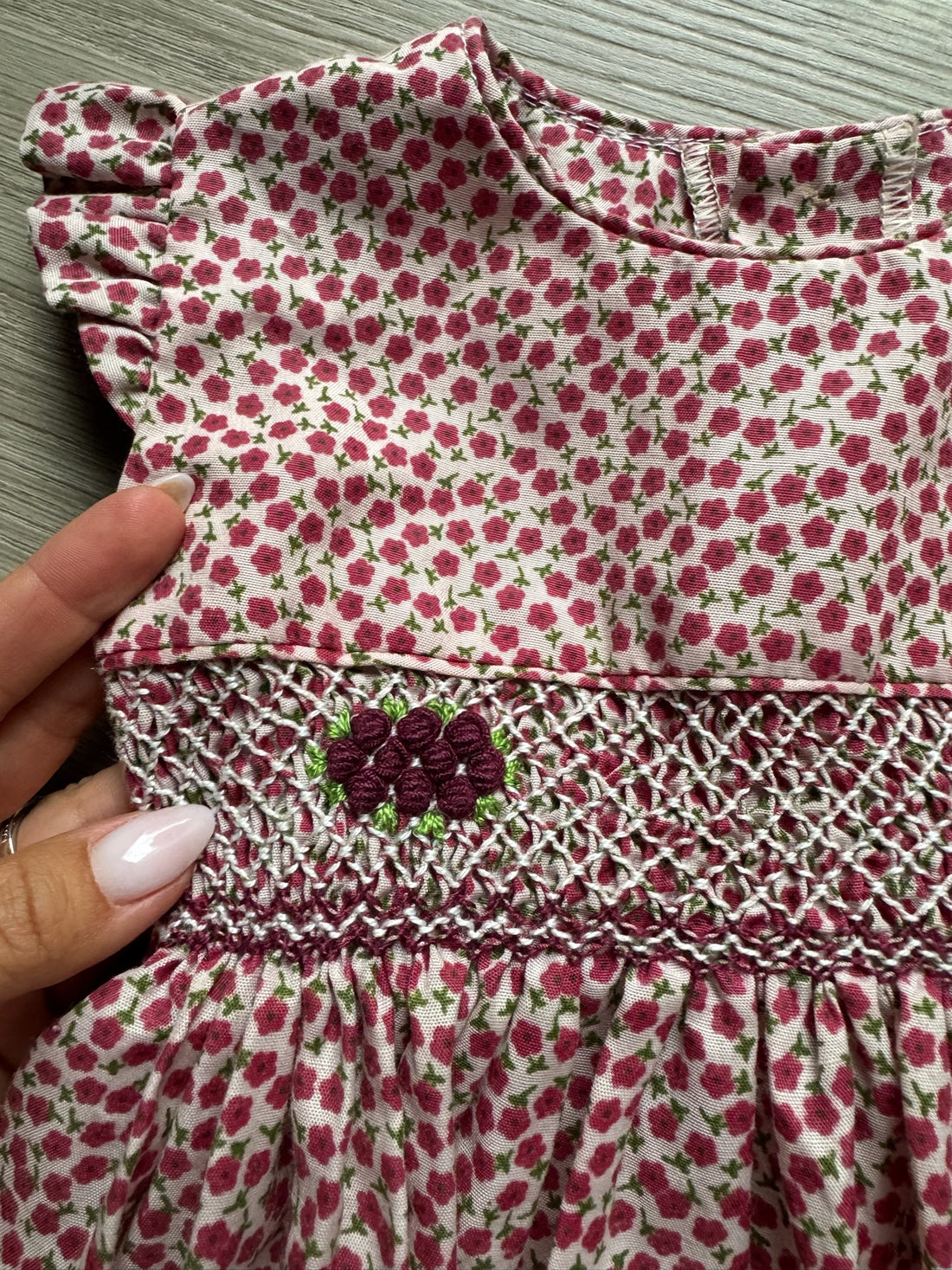 L’EDREDON Floral Smocked Dress