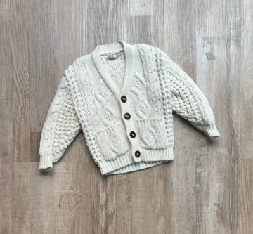 Vintage White Knit Cardigan