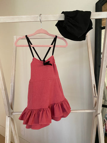 Well Dressed Wolf Pink/Black Tunic Set