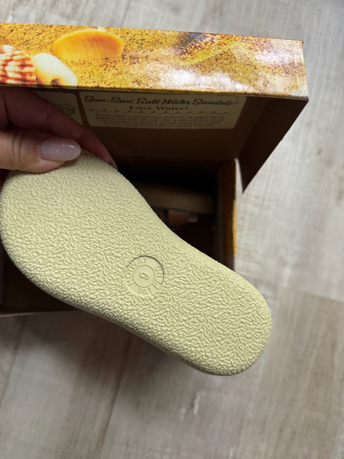 Salt Water Rose Gold Sandals NEW