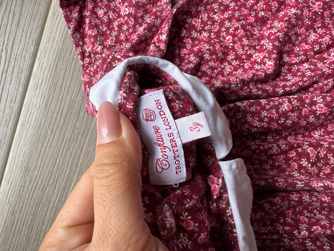 Trotters London Red Floral Dress