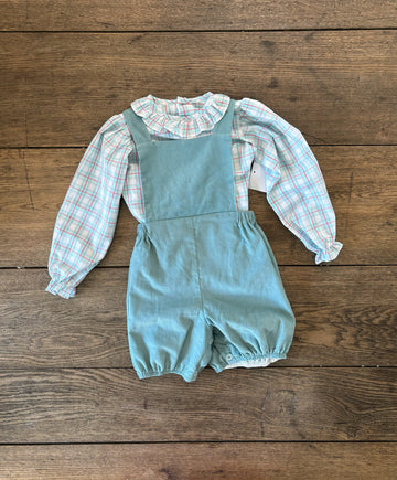 Boutique Blue/Plaid Set