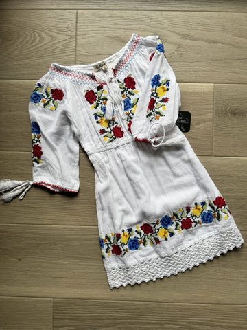 Boutique White Embroidered Dress