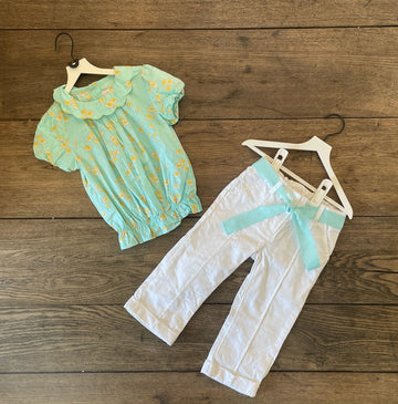 Janie & Jack Vintage Daisy Set AS IS