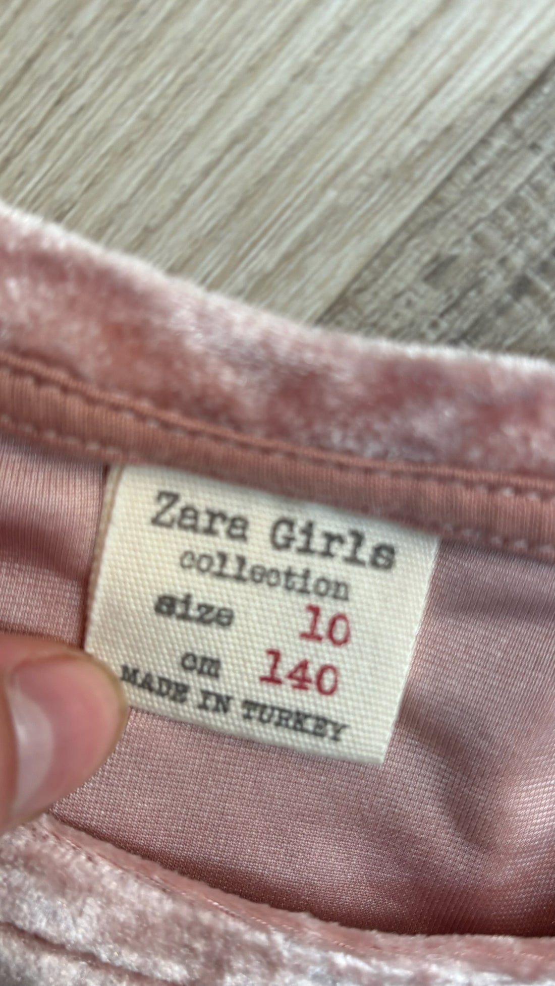 Zara Pink Velvet Leotard