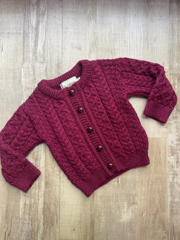Vintage Burgundy Cardigan