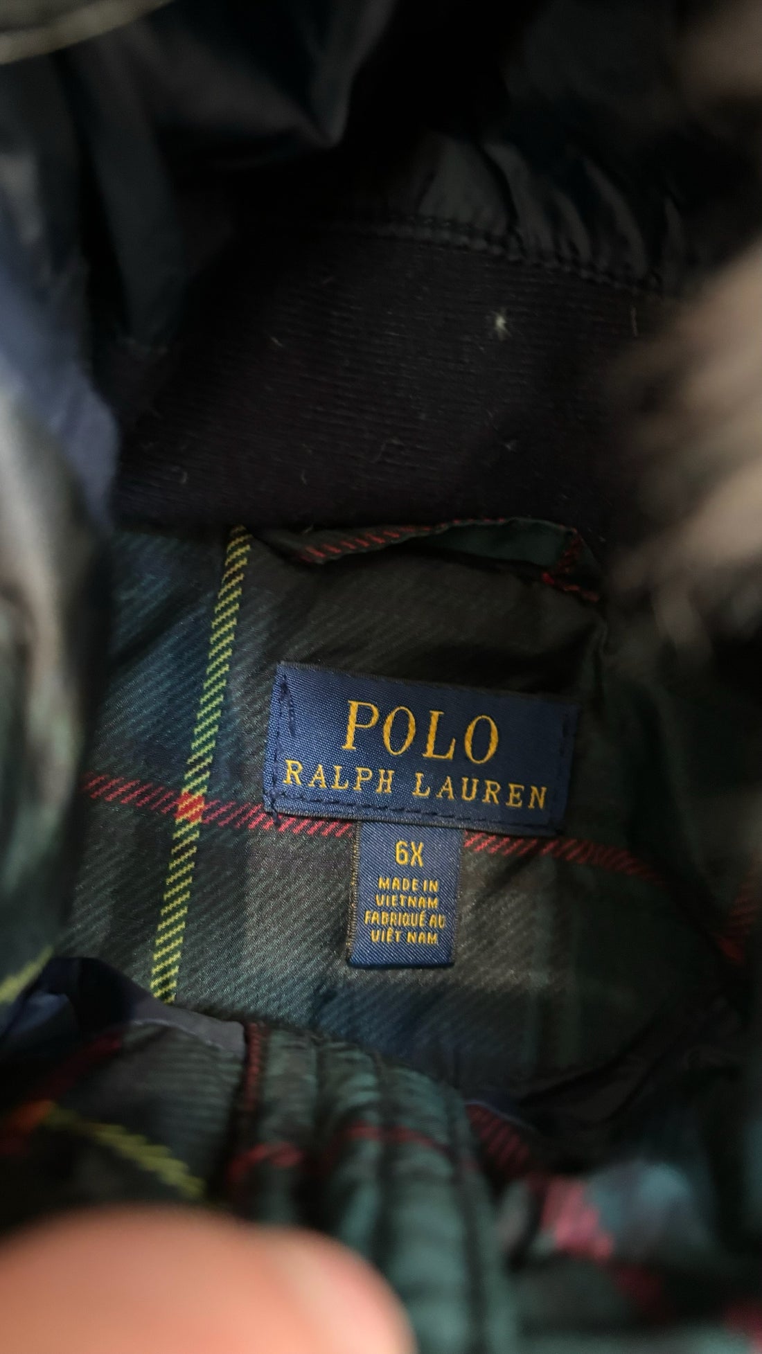 Polo Ralph Lauren Green Plaid Coat