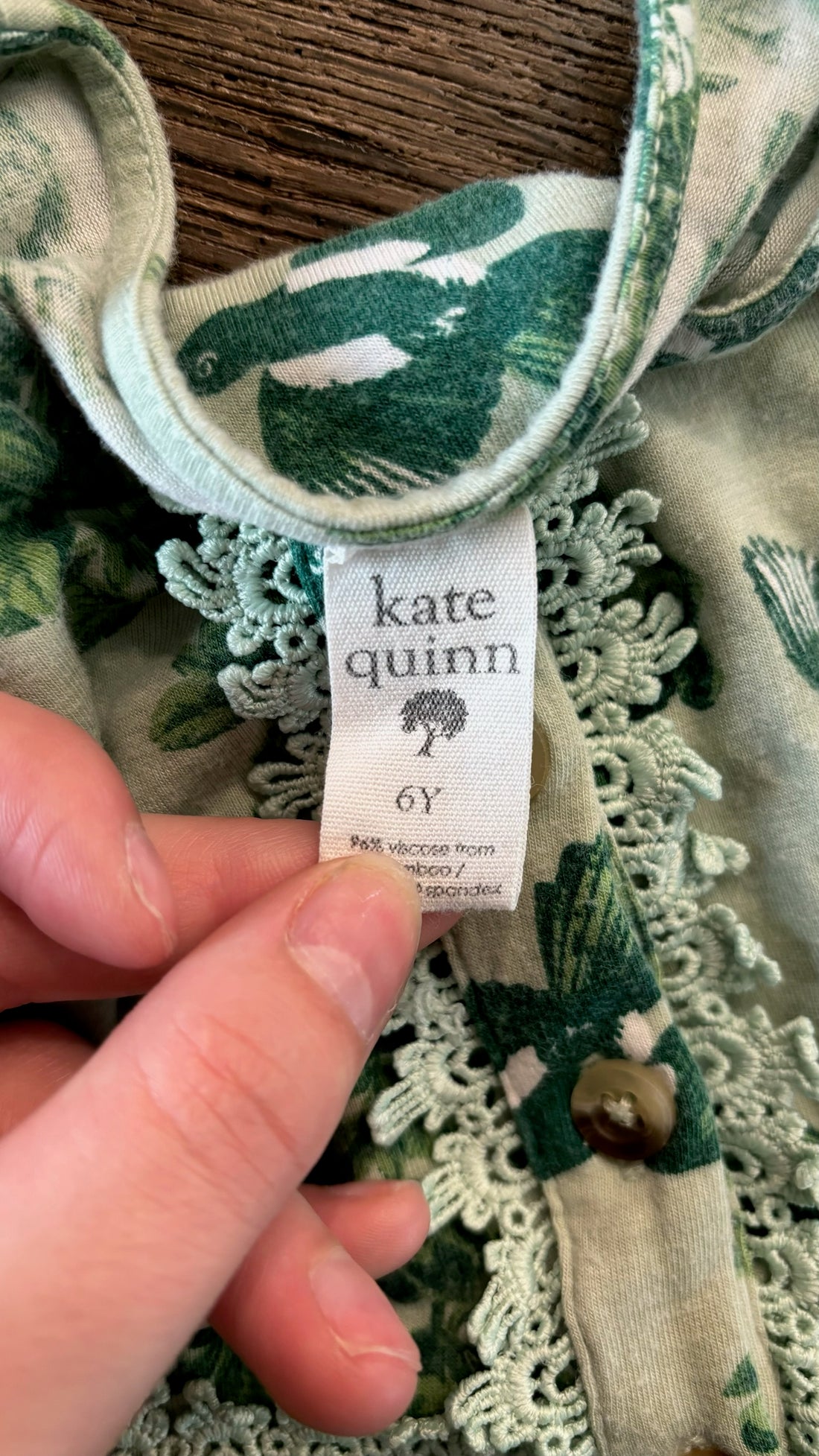 Kate Quinn Green Bird Dress
