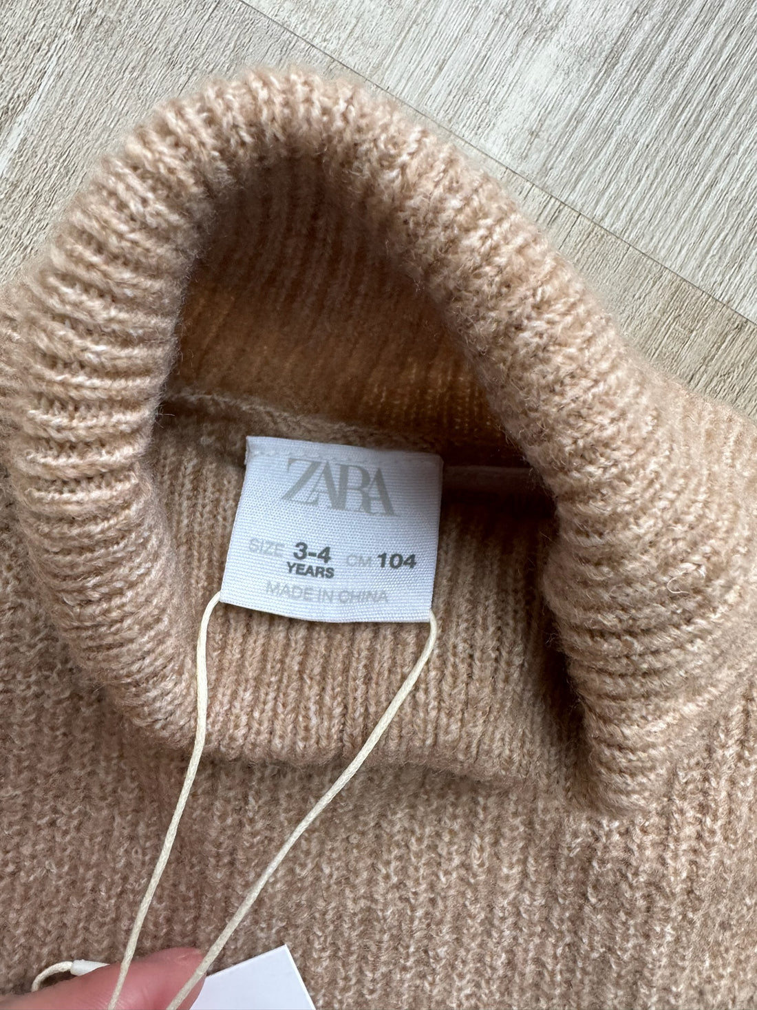 Zara Tan Sweater Dress - NEW