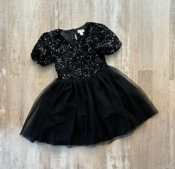 Cat & Jack Black Sequence Dress
