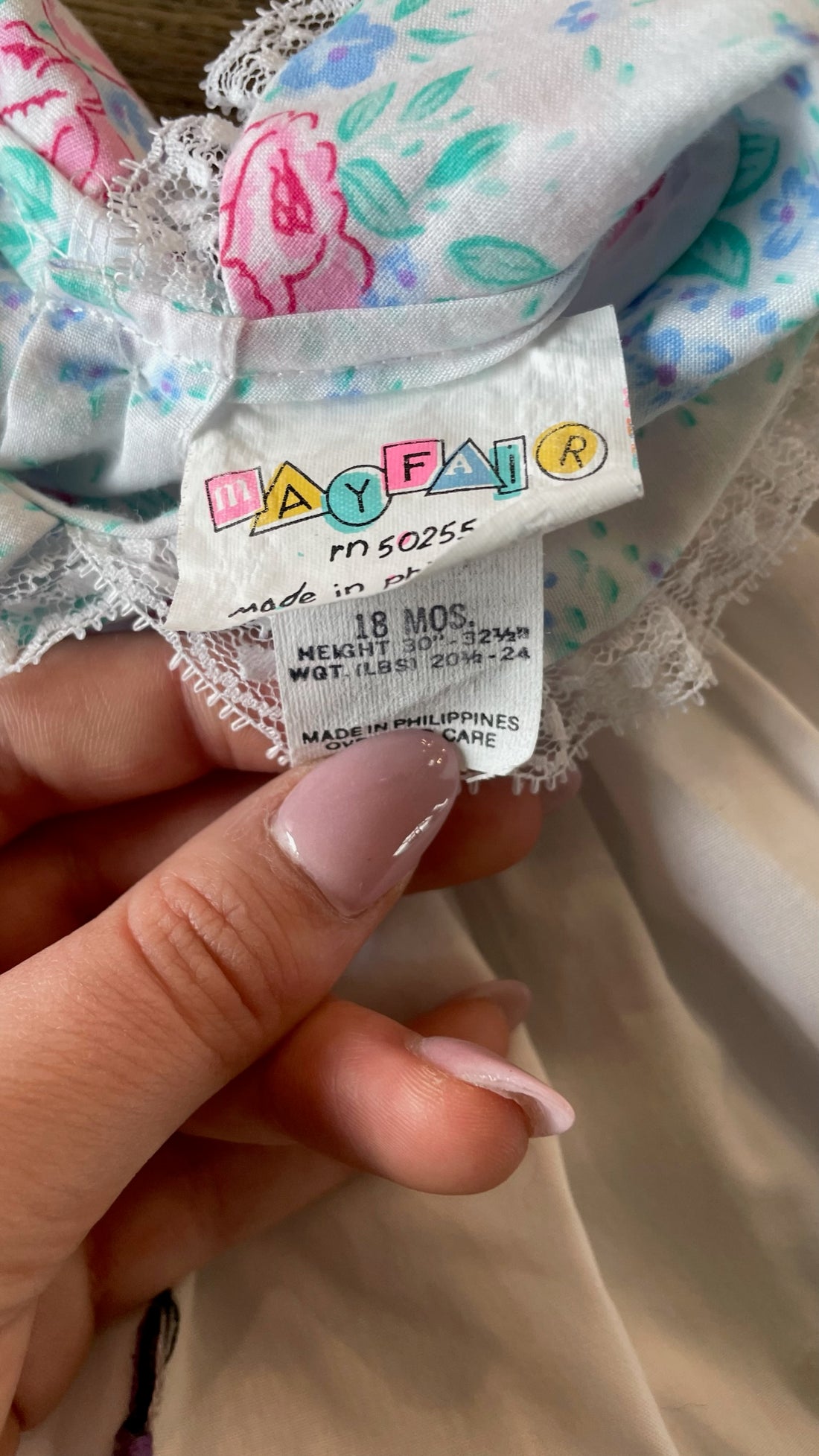 Vintage White Flora Dress