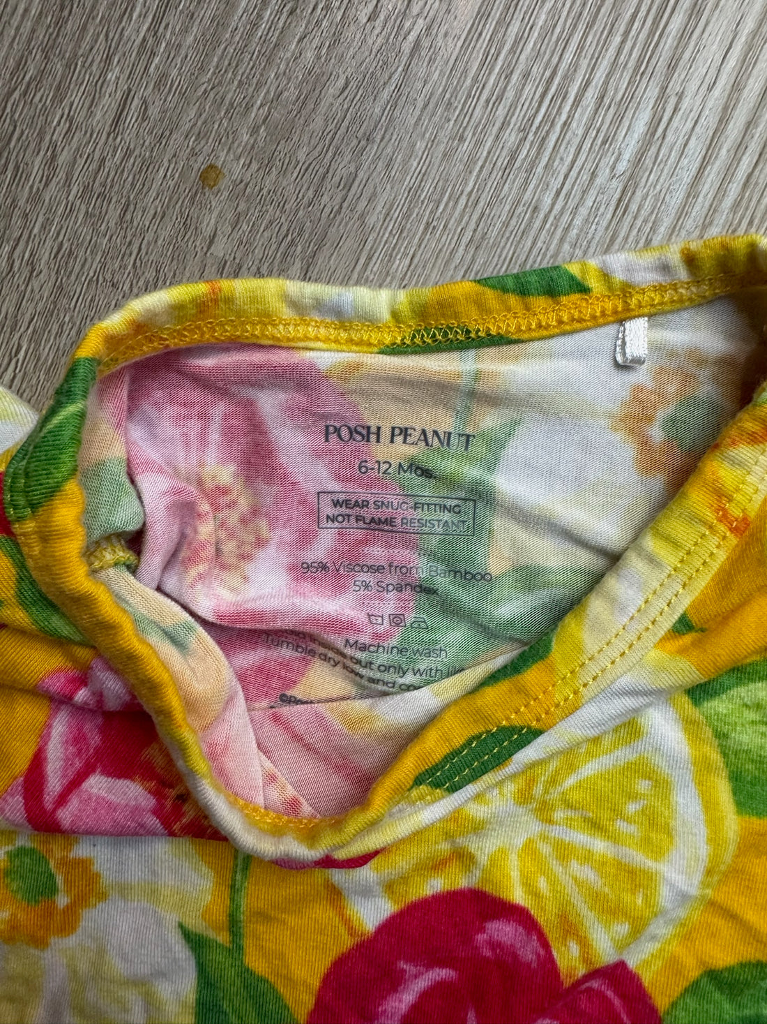 Boutique Bamboo Yellow Floral Pajamas