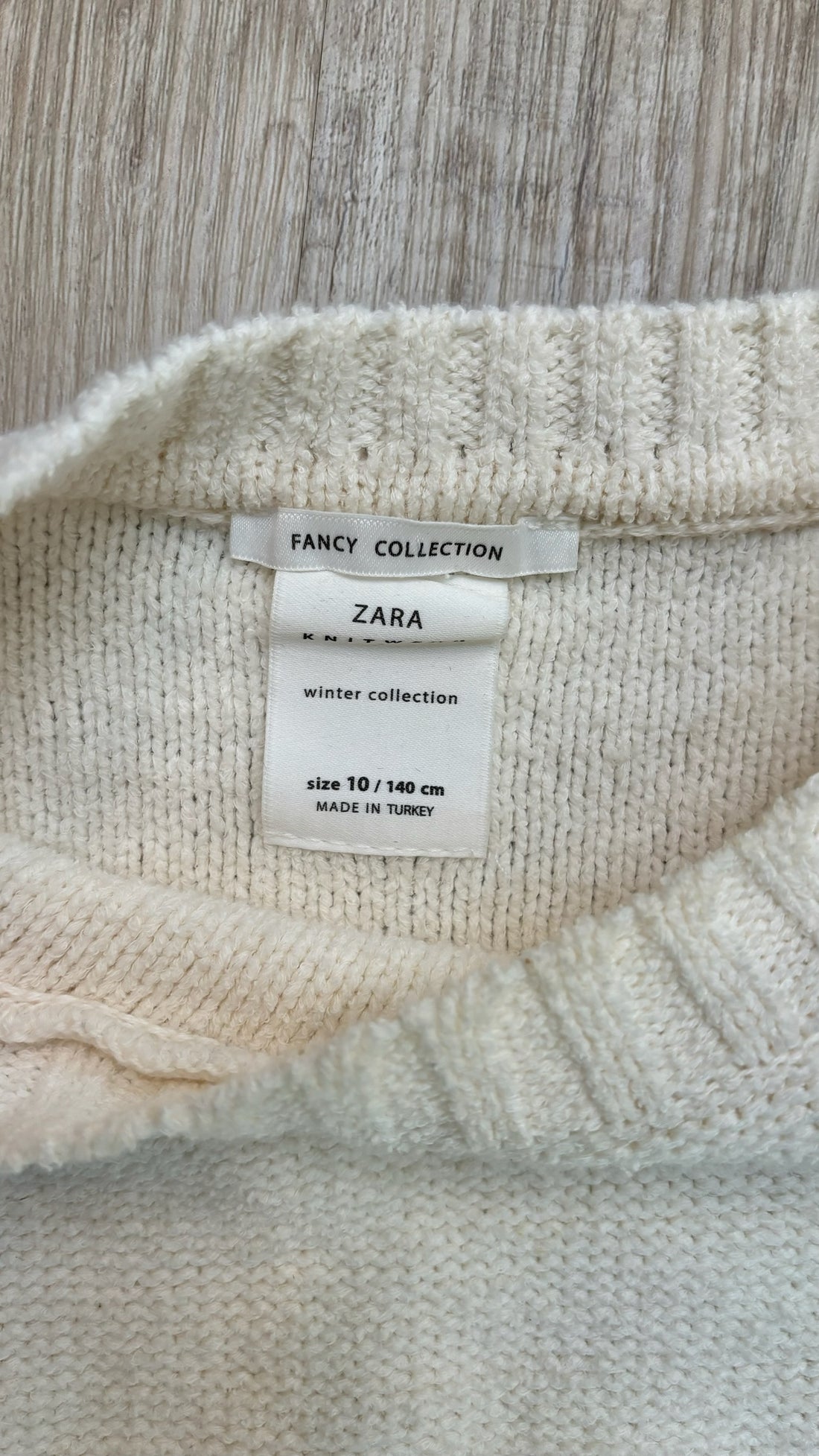Zara Cream Knit Sweater