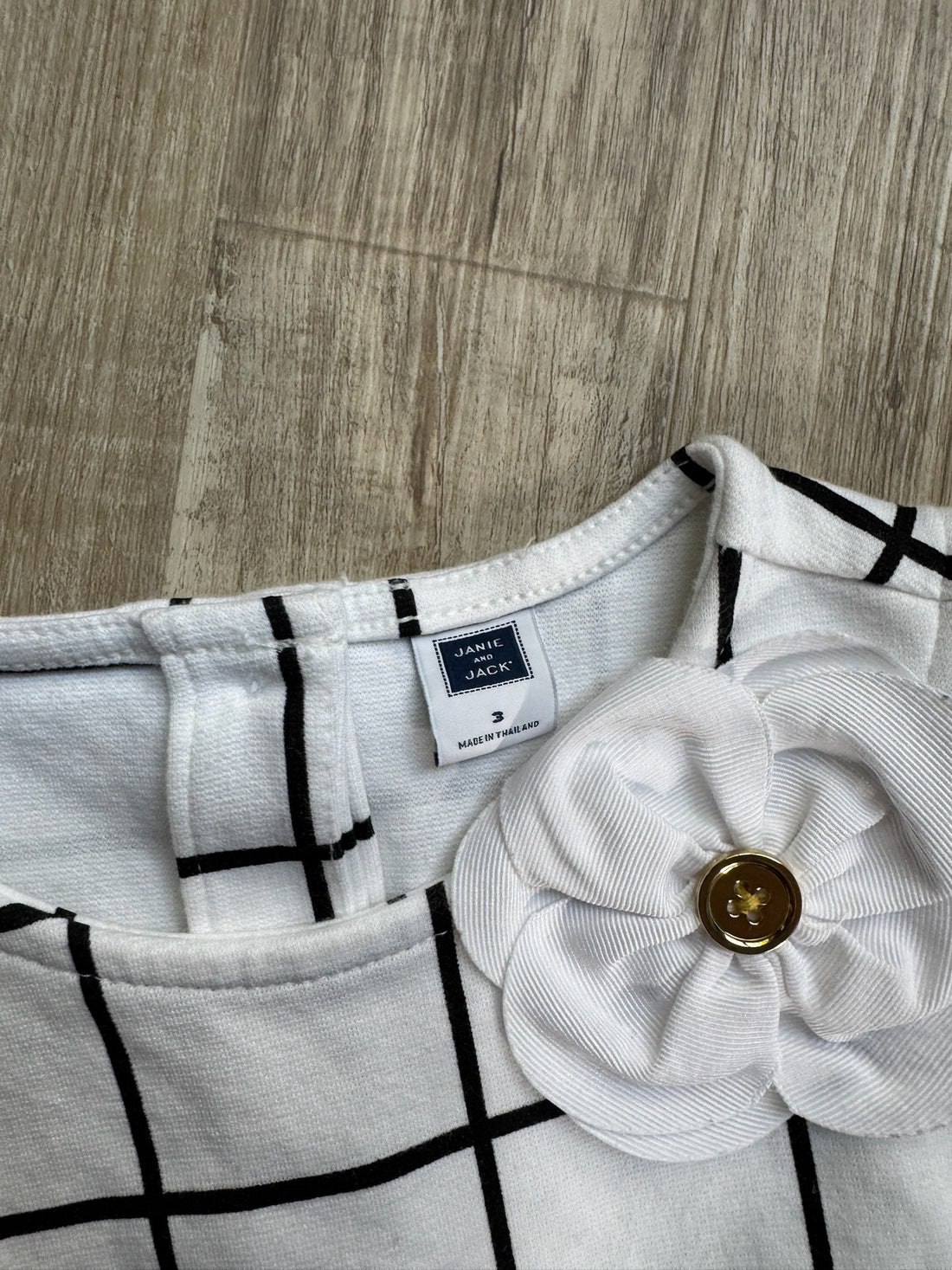 Janie & Jack White & Black Dress