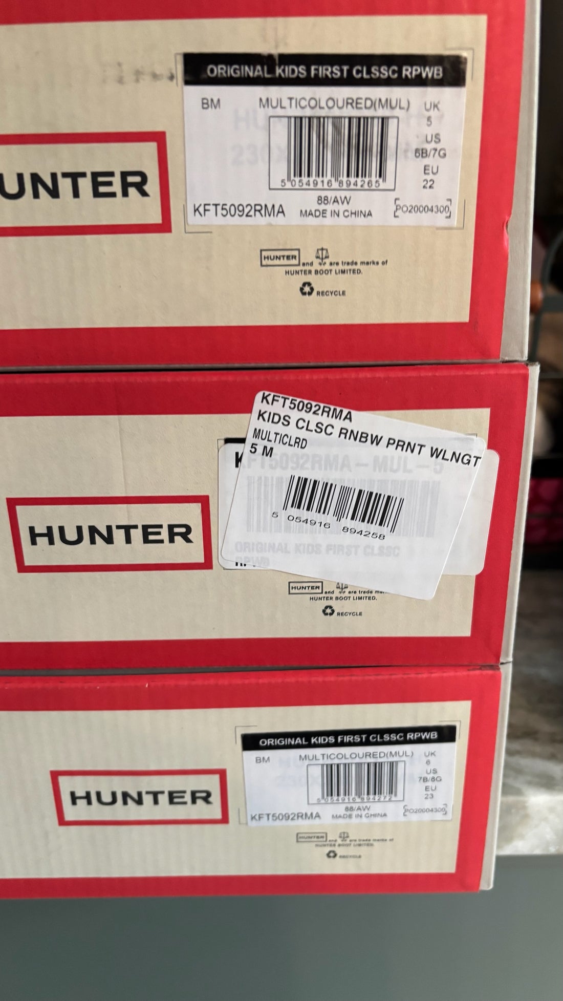 Hunter Rainbow Boots - NEW