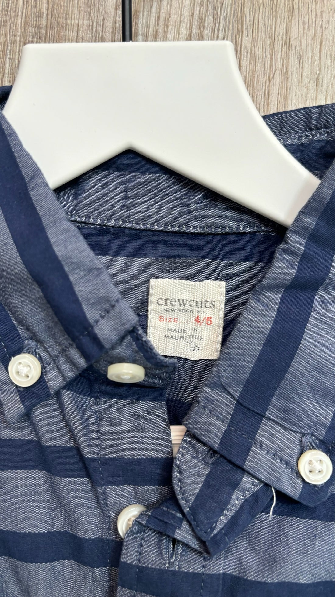 CrewCuts Navy Striped Button Down