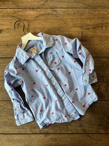 CrewCuts Heart Button Down