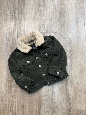 Gap Green Cord Sherpa Lined Jacket