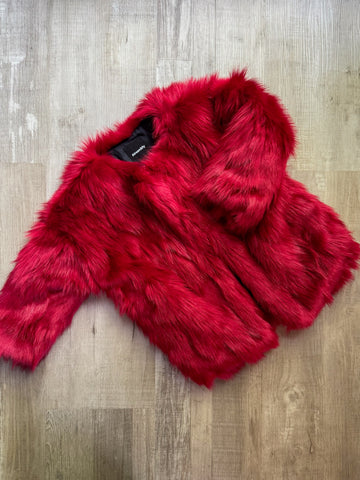 Andorine Red Fur Coat