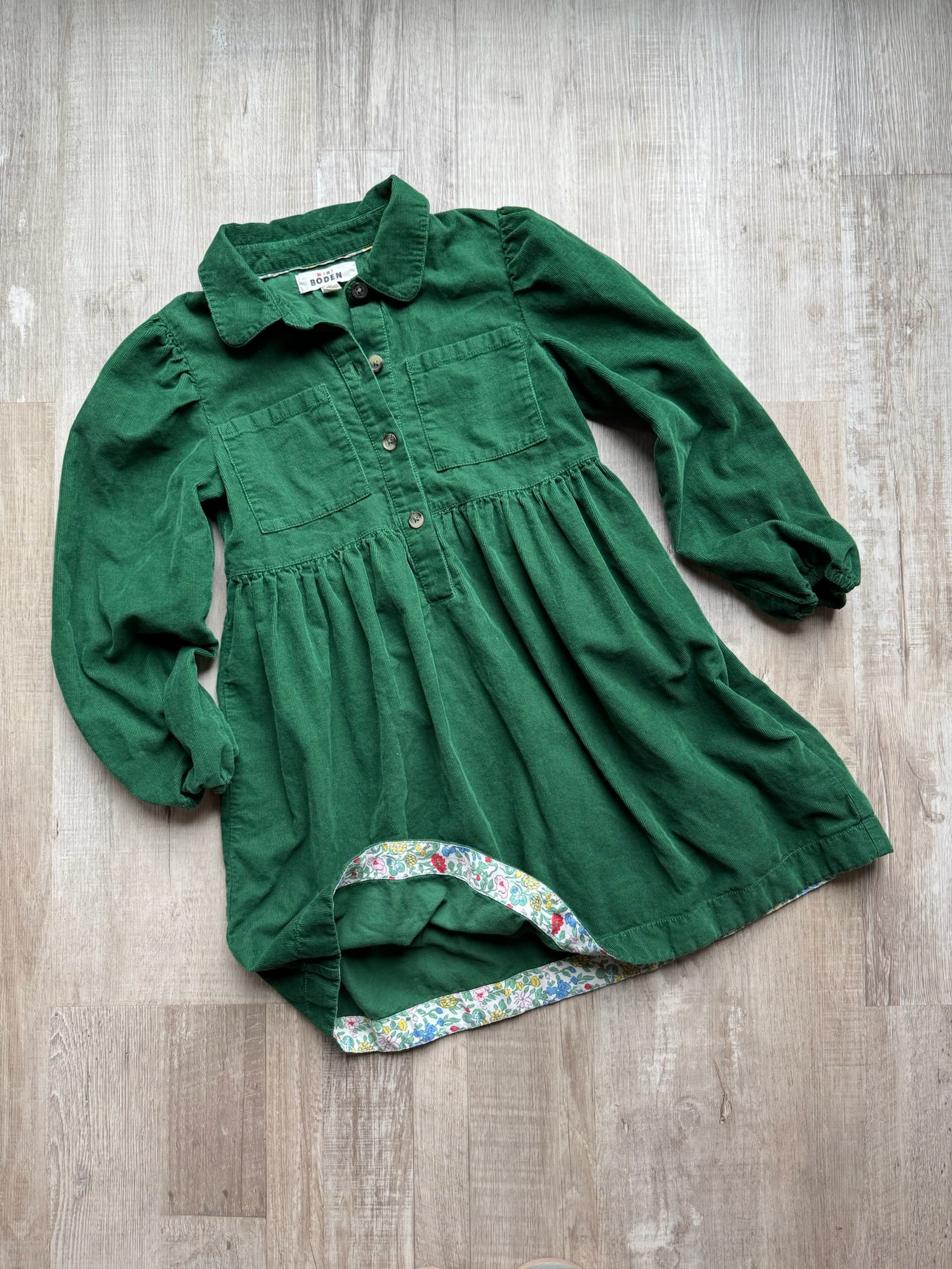 Boden Green Cord Dress