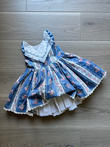 Wild Purple Vintage Floral Dress - AS IS