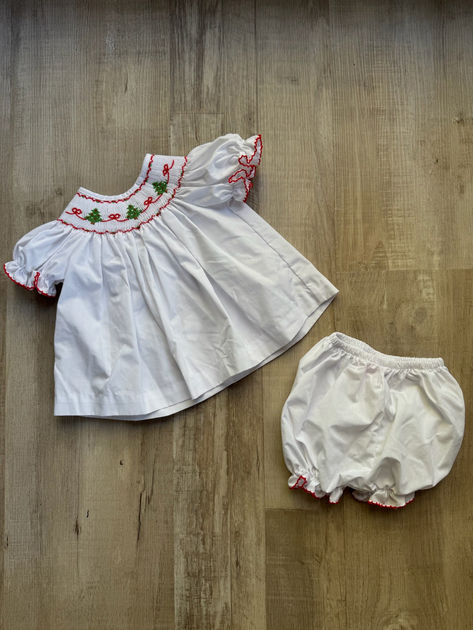 Petit Bebe Christmas Smocked