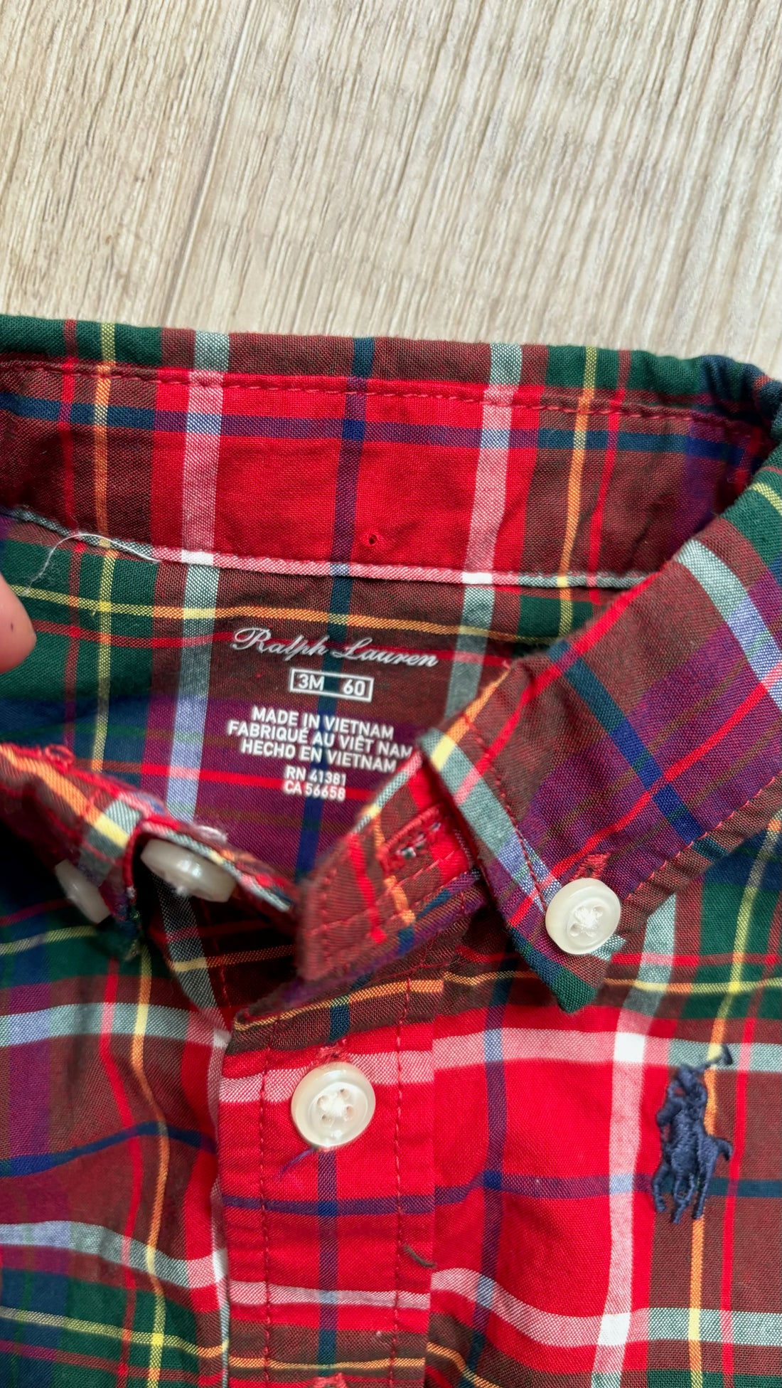 Ralph Lauren Red Plaid Button Down