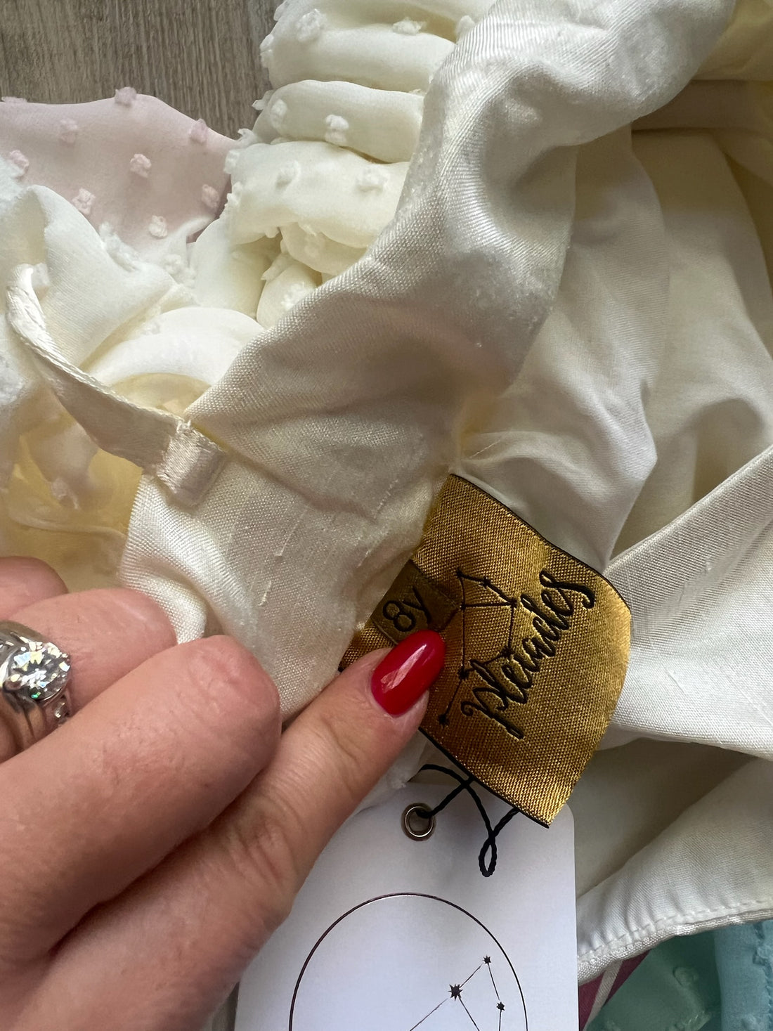 Pleiades Rainbow Swiss Dot Dress - NEW