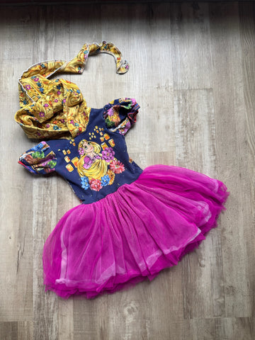 Boutique Handmade Rapunzel Dress