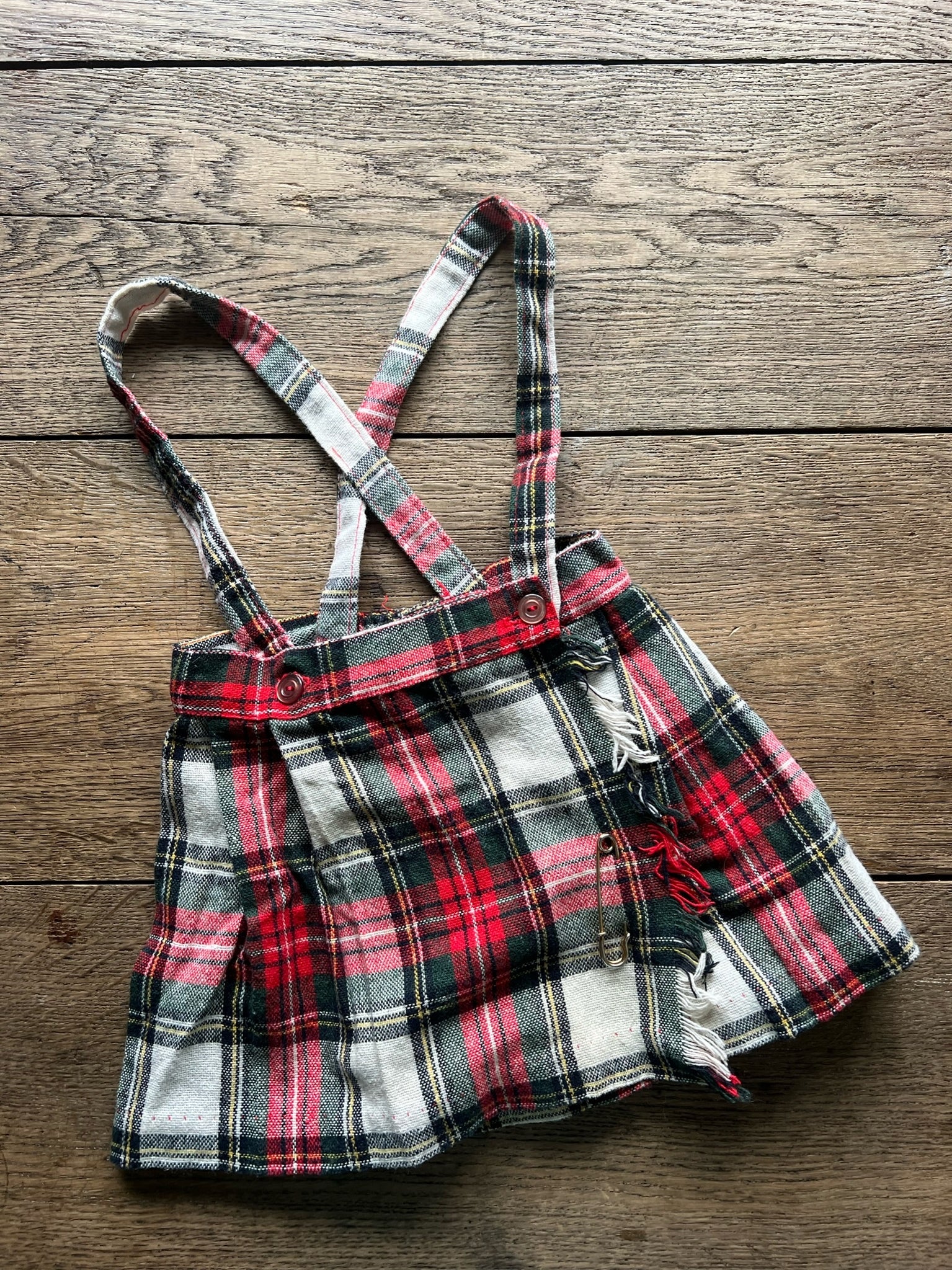 Vintage Wool Plaid Skirt