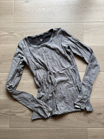 Lulu Grey Long Sleeve Top