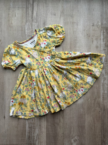 Mini Boden Yellow Bunny Dress