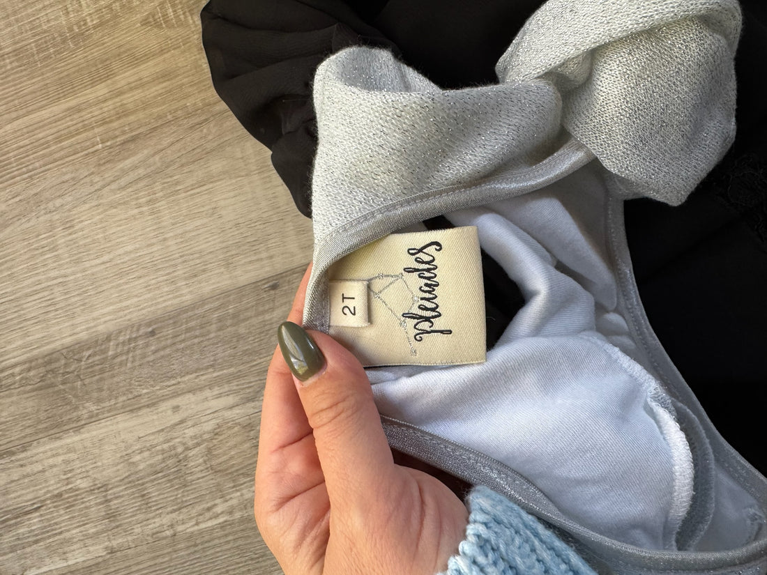 Pleiades Silver & Black Dress