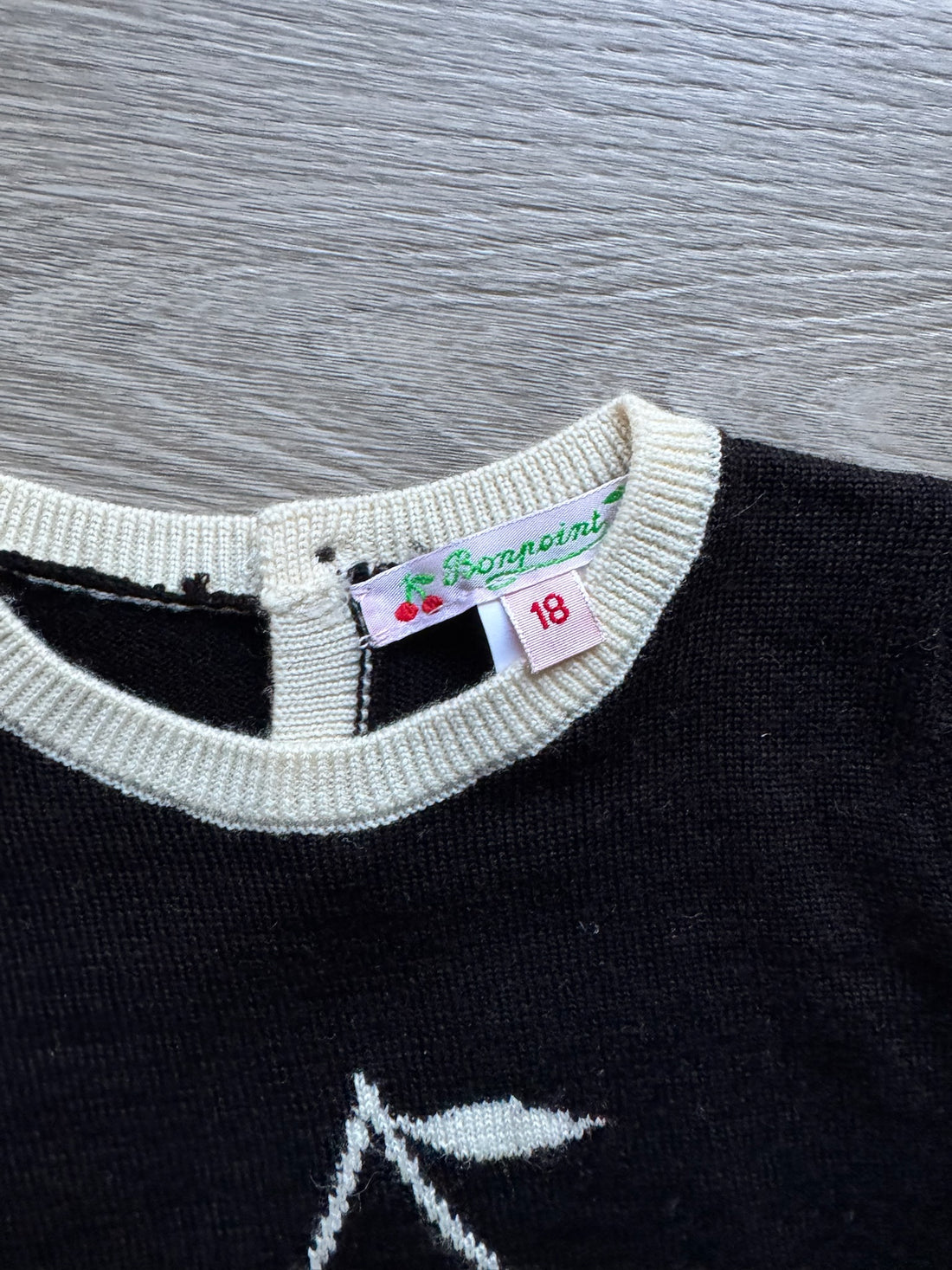 Bonpoint Black Cherry Sweater