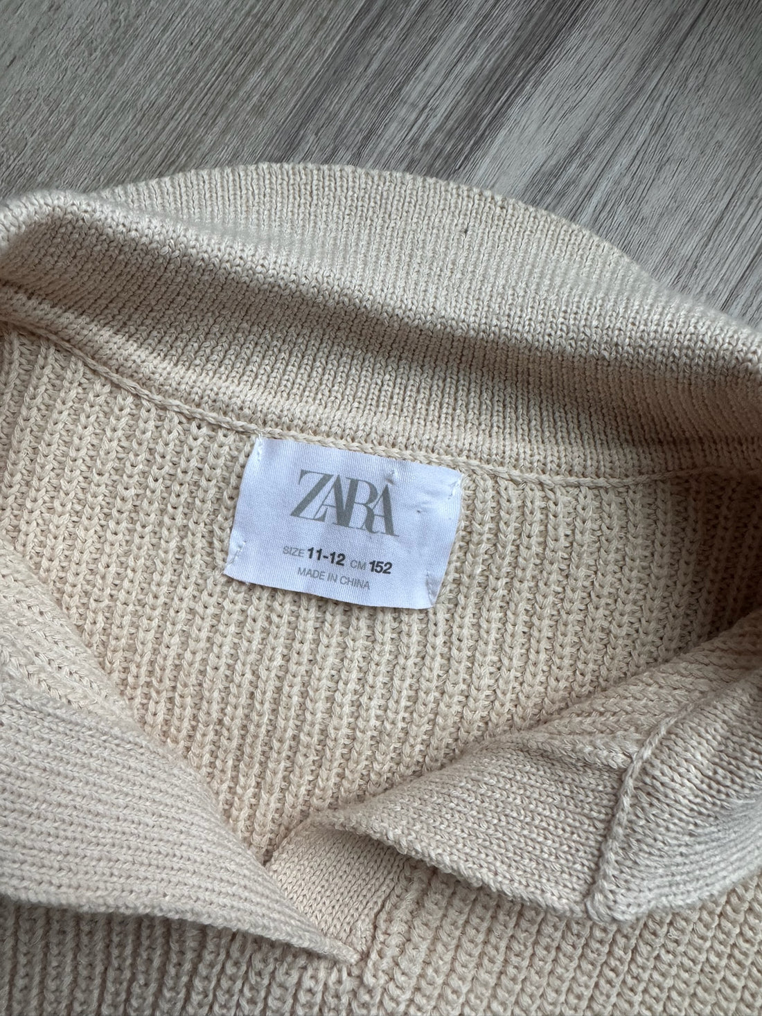 Zara Cream Knit Sweater