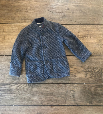 Zara Navy Knit Blazer