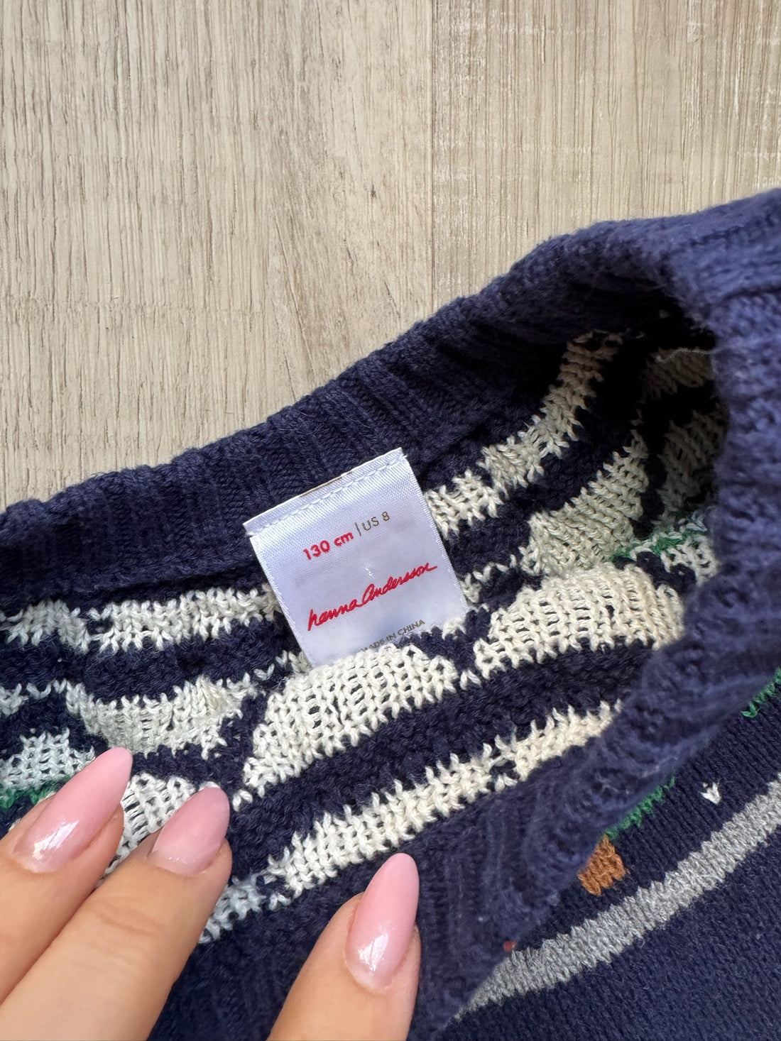 Hanna Andersson Navy Tree Dress