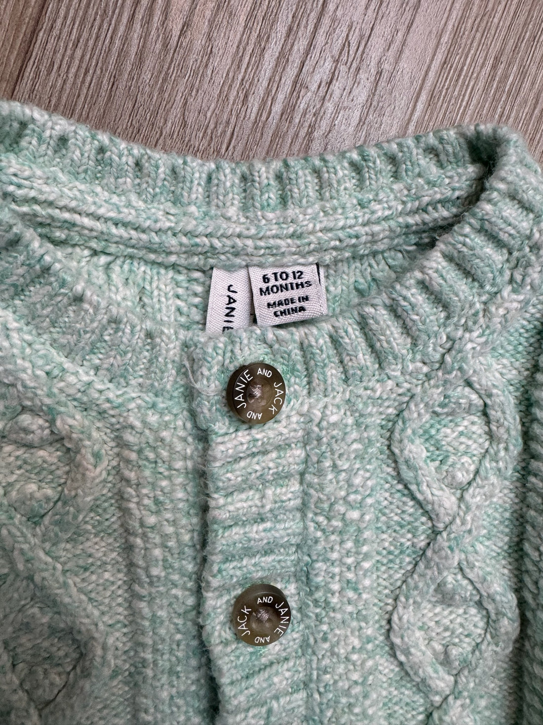 Janie & Jack Green Knit Set