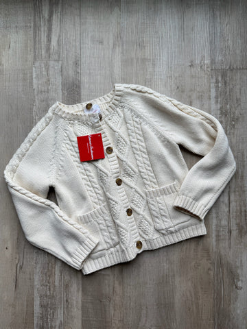 Hanna Andersson Cream Knit Cardigan - NEW
