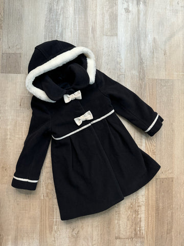 Lapin House Black Wool Coat