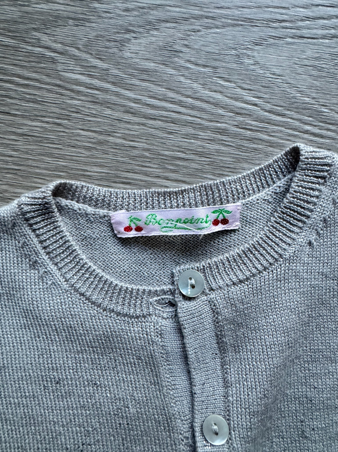 Bonpoint Grey Cardigan