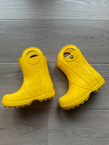 Crocs Yellow Boots