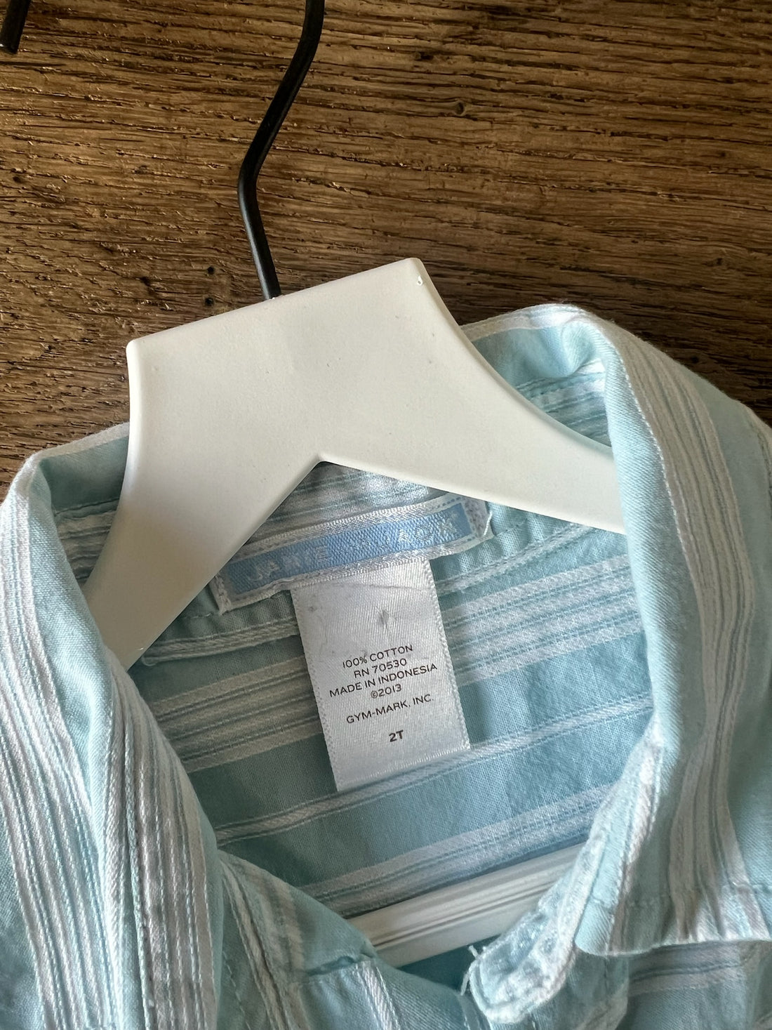 Janie & Jack Blue Striped Button Down
