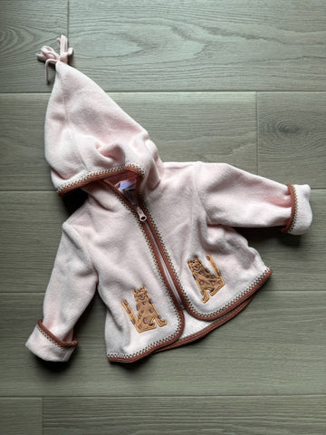 Hanna Andersson Pink Fleece Cat Jacket