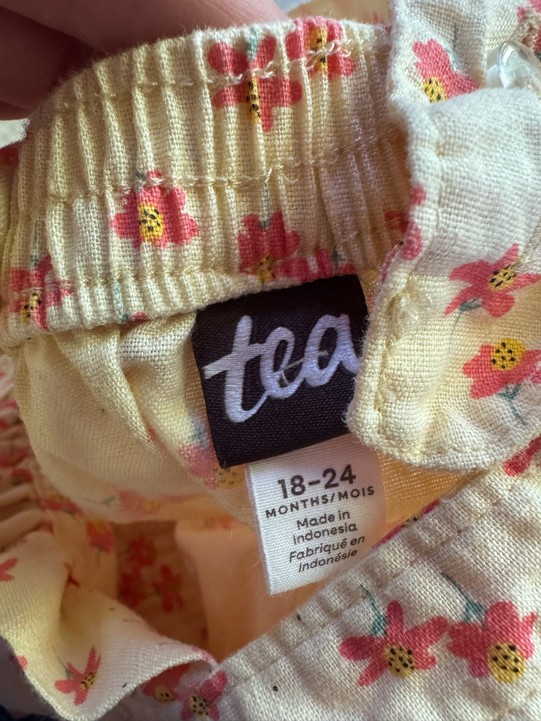 Tea Collection Linen Floral Romper
